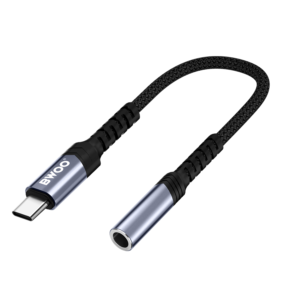 BWOO adapter BZ47 aux 3,5 mm do USB-C czarny / 5