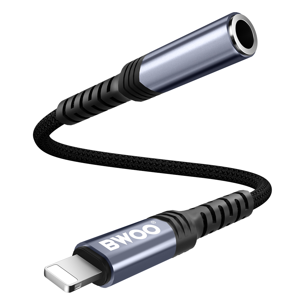 BWOO adapter BZ48 aux 3,5 mm do lightning czarny / 5