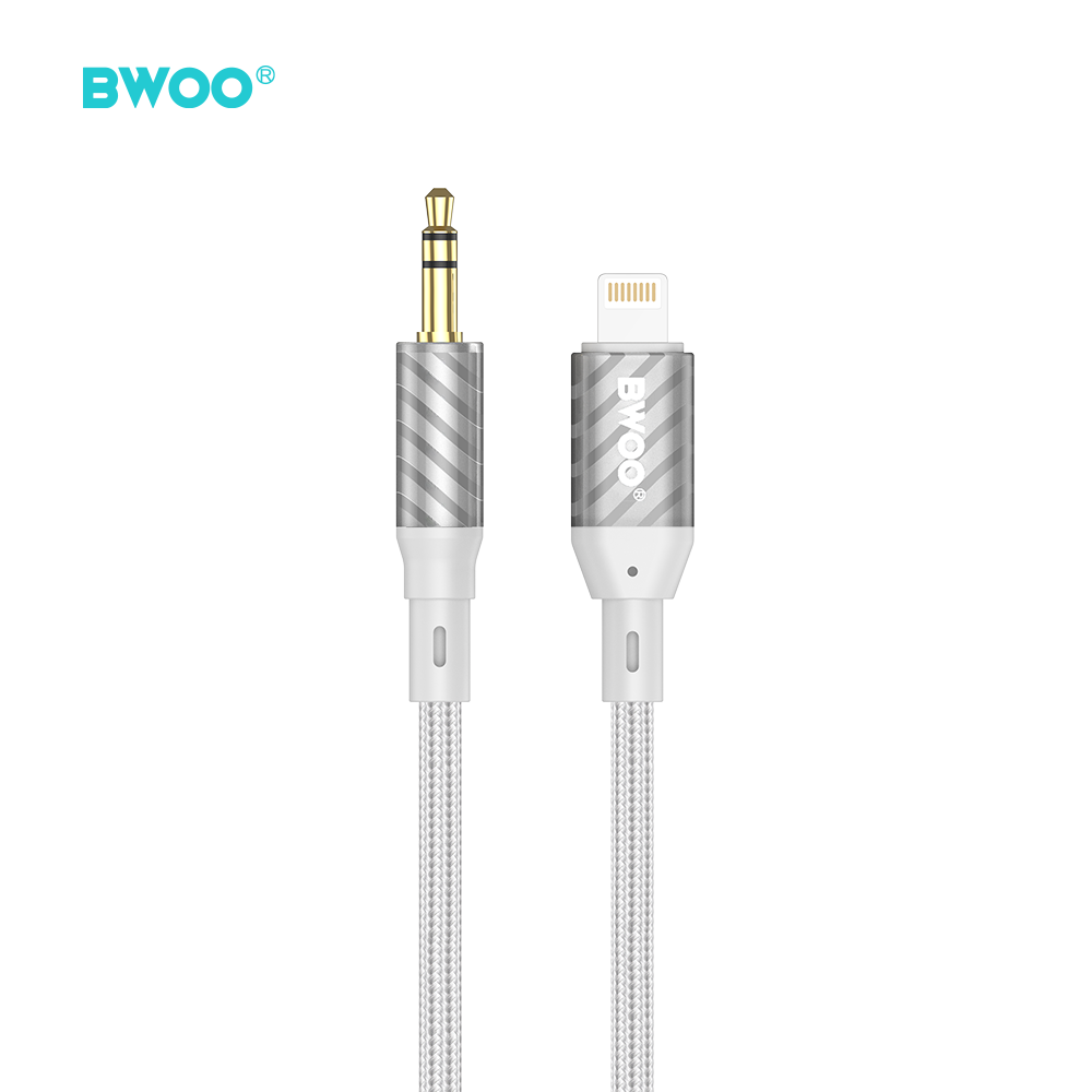 BWOO AUX073 kabel AUX Lightning - jack 3.5mm audio szry