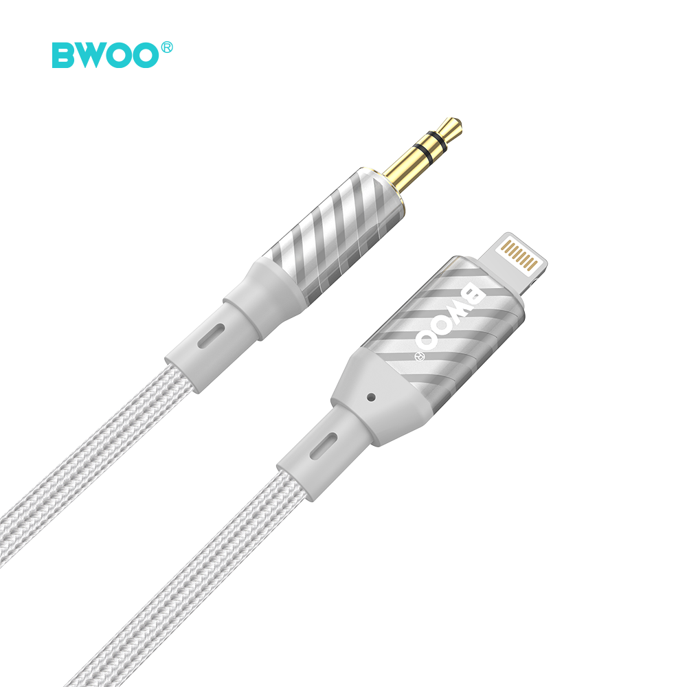 BWOO AUX073 kabel AUX Lightning - jack 3.5mm audio szry / 3