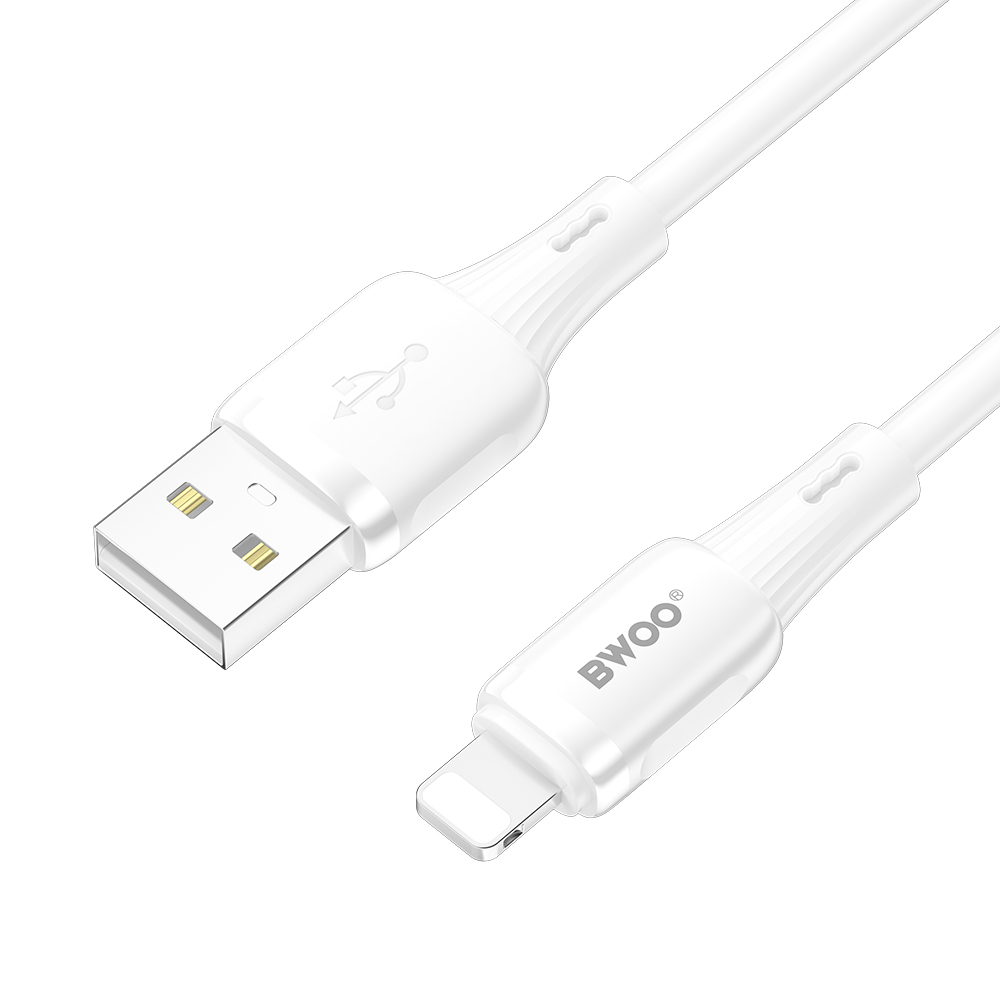BWOO kabel 3A silikonowy X329L usb-c - lightning 3A 1m bia�y / 2