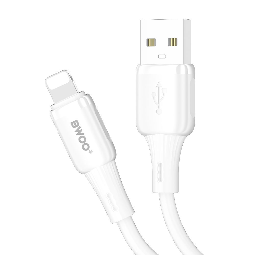 BWOO kabel 3A silikonowy X329L usb-c - lightning 3A 1m bia�y / 3