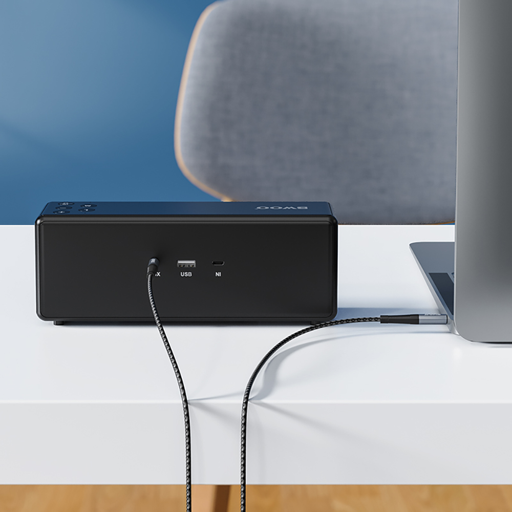 BWOO kabel BO-AUX064 Nylon braided+Aluminum-alloy shell aux 3.5mm do 3.5mm / 4