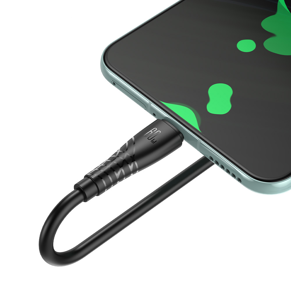 BWOO kabel USB-C - USB-C 1m 60W 3A czarny BO-X318C-C / 3