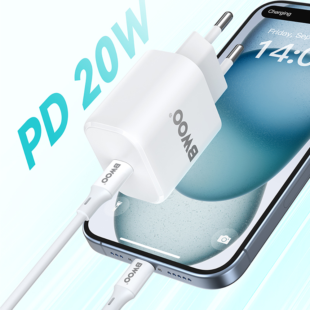 BWOO �adowarka sieciowa BO-CDA105 20W ABS+PC wall charger USB-C Samsung Galaxy A50 / 4