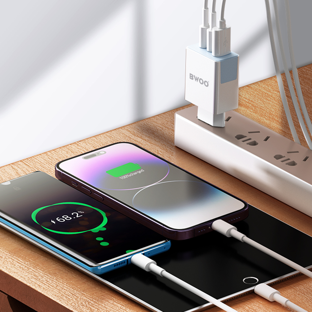 BWOO �adowarka sieciowa CDA133 40W wall charger 2 x USB-C ,1 x USB-A / 5