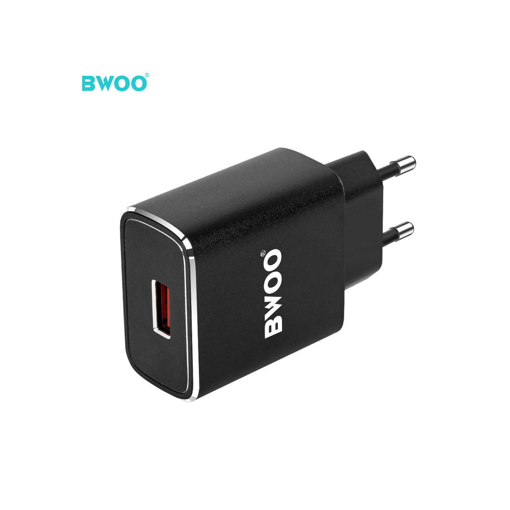 BWOO adowarka sieciowa CDA48 QC 3.0 1x USB czarna / 2