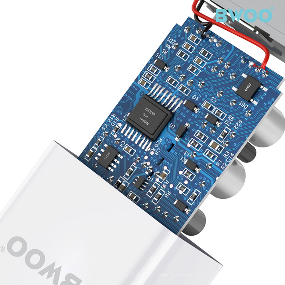 BWOO �adowarka sieciowa CDA68 PD 20W 1x USB-C bia�a / 2