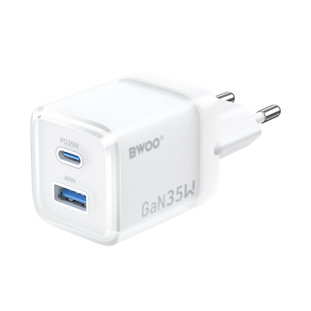 BWOO �adowarka sieciowa GaN CDA222 PD 35W 1 x USB 1 x USB-C bia�a
