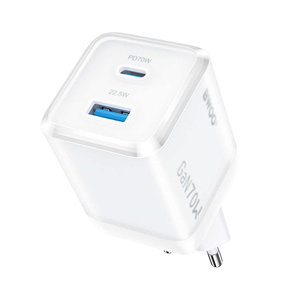 BWOO �adowarka sieciowa GaN CDA224 QC 70W 1 x USB 1x USB-C / 3