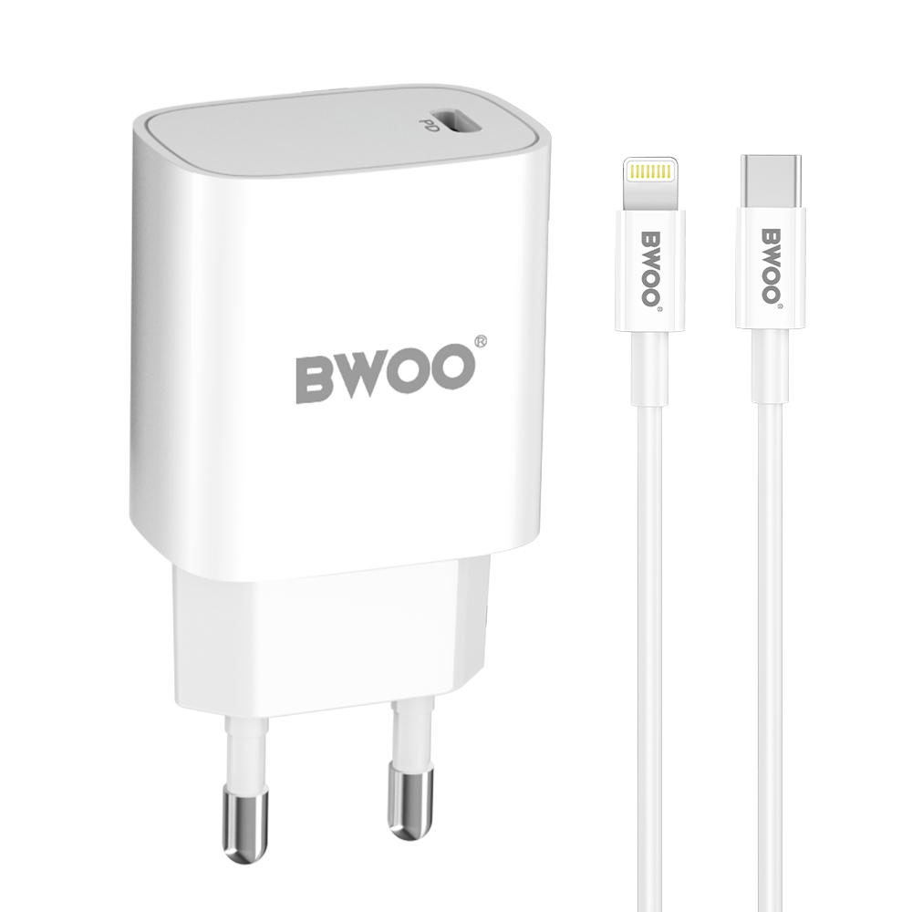 BWOO �adowarka sieciowa GD-CDA162 20W z kablem usb-c na lightning