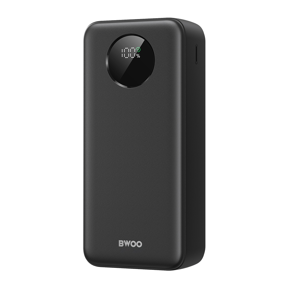 BWOO Power bank 22,5W, 30000 mAh z wy�wietlaczem LCD, czarny / 2