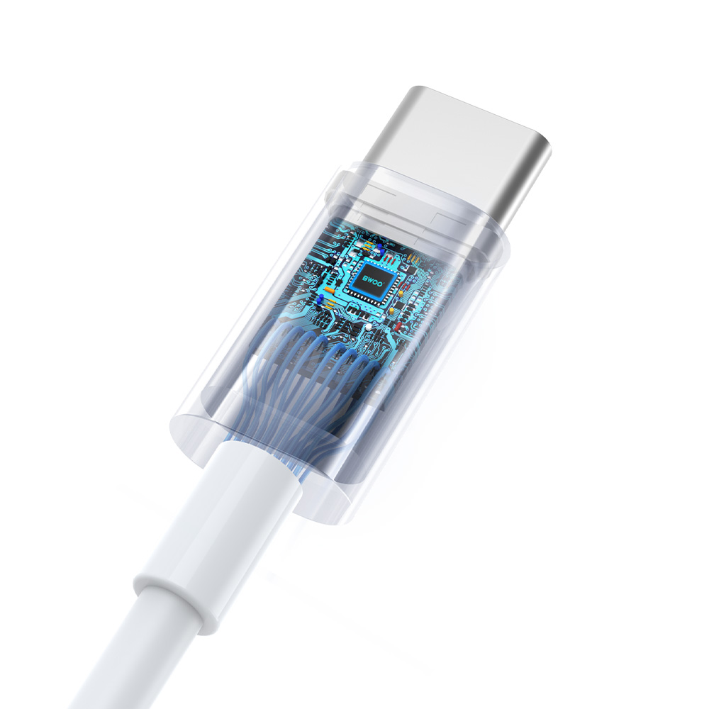 BWOO s�uchawki HF175 do Iphone 15 USB-C digital interface bia�e / 2