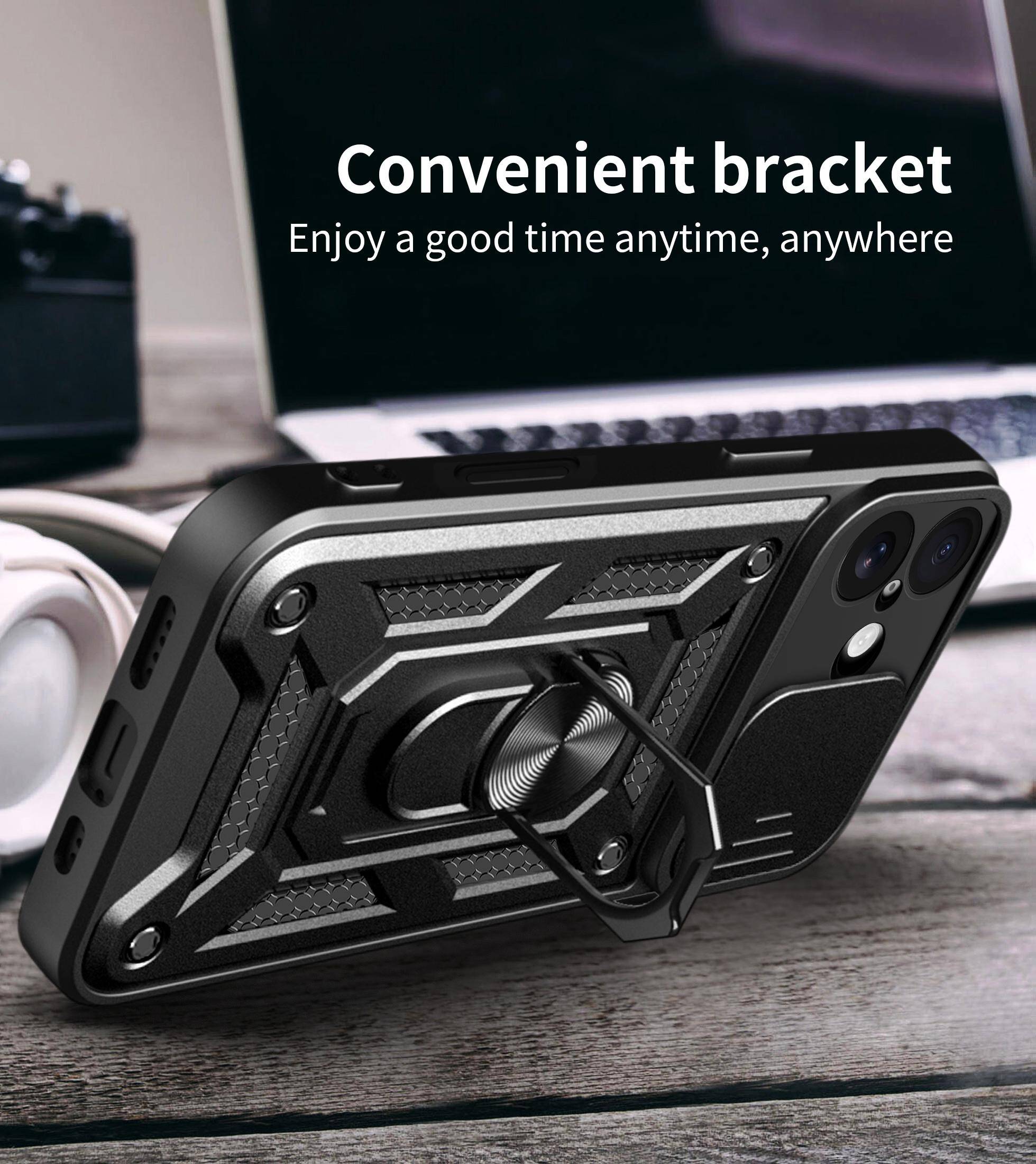 Pokrowiec Camshield Case czarny Apple iPhone 17 / 5