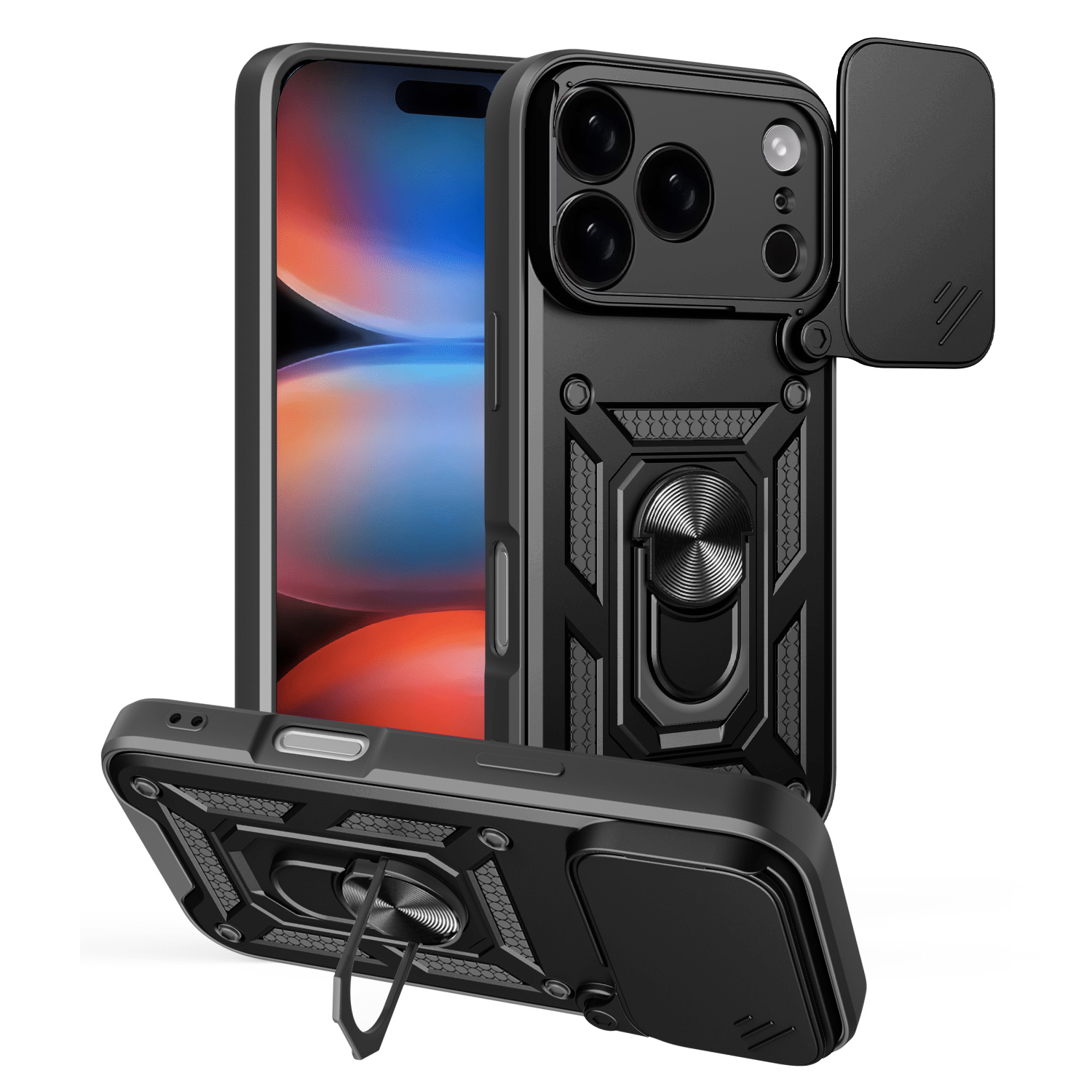 Pokrowiec Camshield Case czarny Apple iPhone 17 Pro