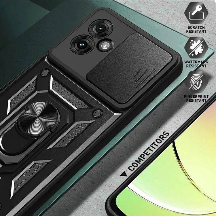 Pokrowiec Camshield Case czarny Motorola Moto G55 5G / 8