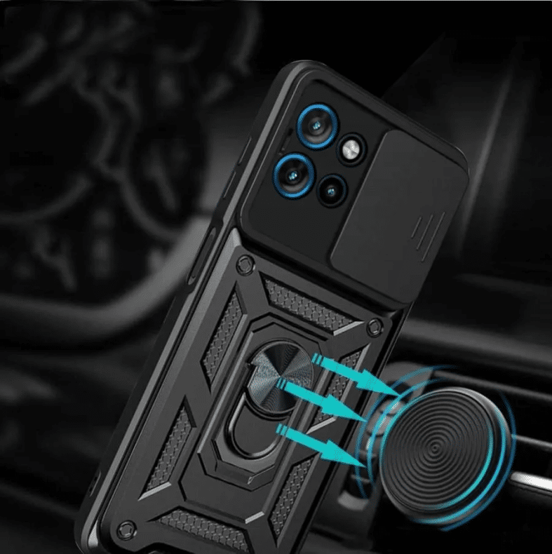 Pokrowiec Camshield Case czarny Motorola Moto G75 5G / 6