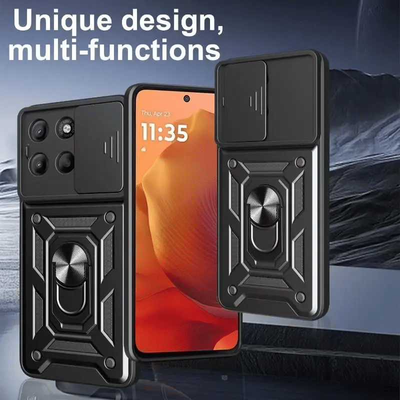 Pokrowiec Camshield Case czarny Motorola Moto G86 / 2