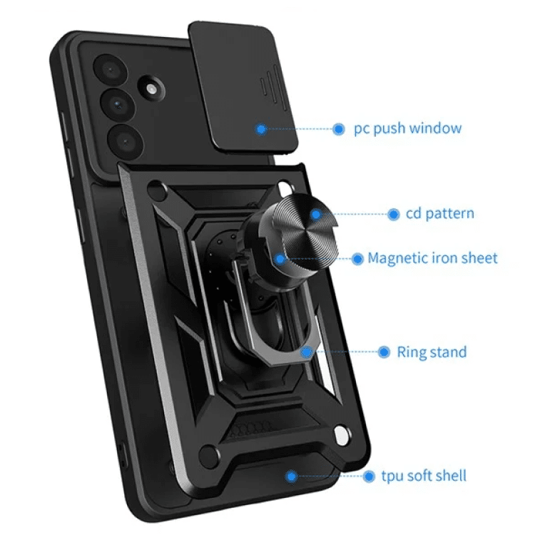 Pokrowiec Camshield Case czarny Samsung Galaxy A36 5G / 8 Pokrowiec Camshield Case czarny Samsung Galaxy A36 5G / 8
