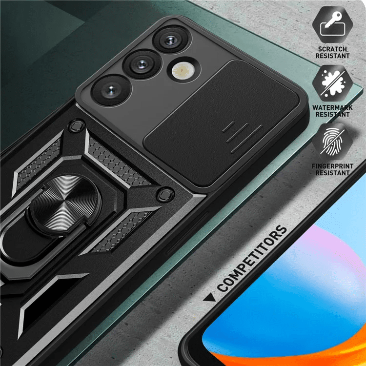 Pokrowiec Camshield Case czarny Samsung Galaxy S25 / 7