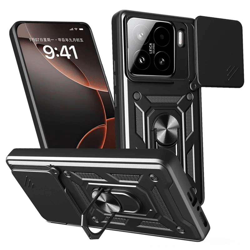 Pokrowiec Camshield Case czarny Xiaomi 15T 5G Pokrowiec Camshield Case czarny Xiaomi 15T 5G