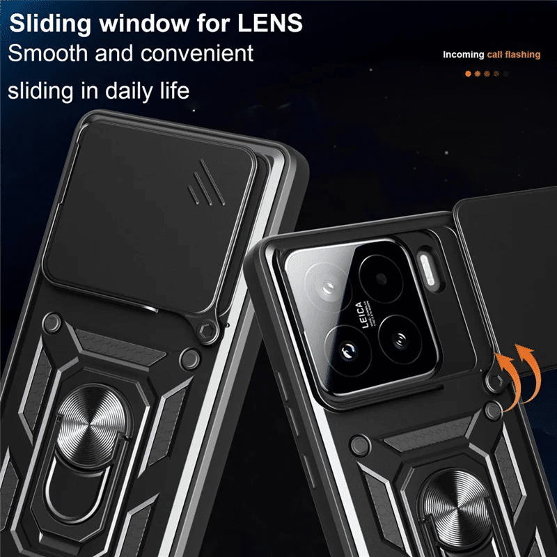 Pokrowiec Camshield Case czarny Xiaomi 15T 5G / 5 Pokrowiec Camshield Case czarny Xiaomi 15T 5G / 5