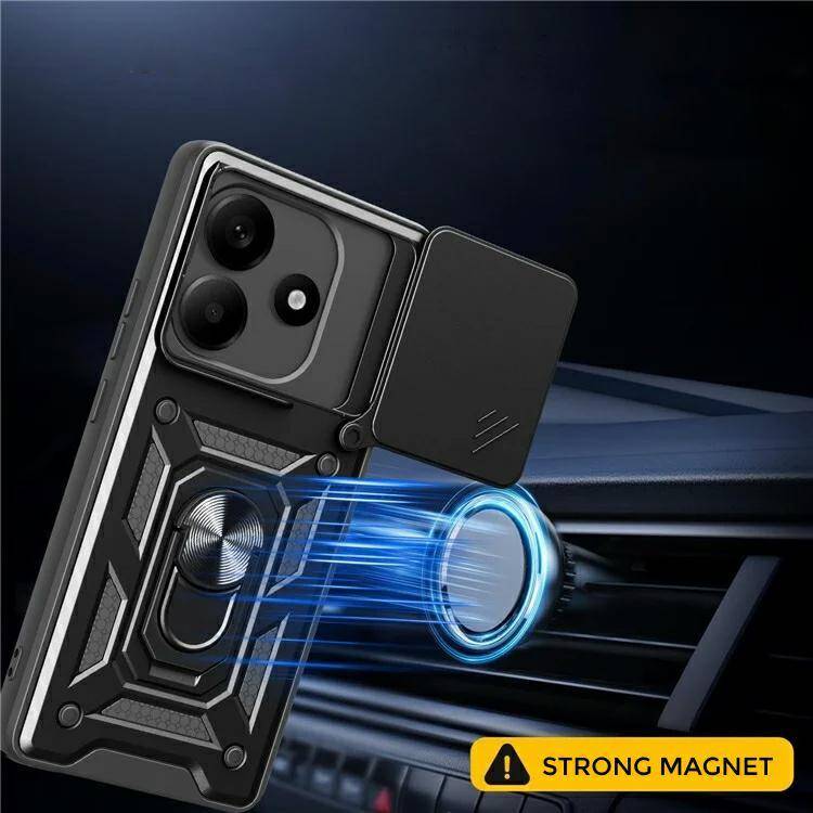 Pokrowiec Camshield Case czarny Xiaomi Redmi Note 14 4G / 6 Pokrowiec Camshield Case czarny Xiaomi Redmi Note 14 4G / 6