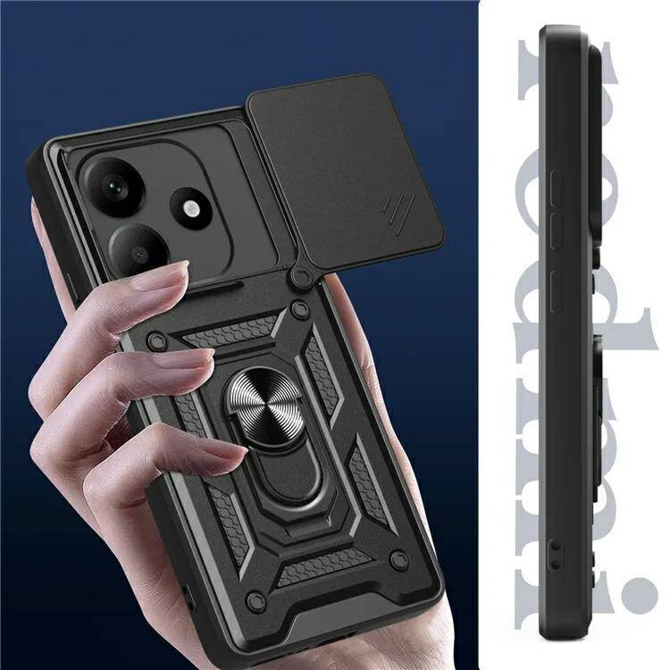 Pokrowiec Camshield Case czarny Xiaomi Redmi Note 14 4G / 8 Pokrowiec Camshield Case czarny Xiaomi Redmi Note 14 4G / 8