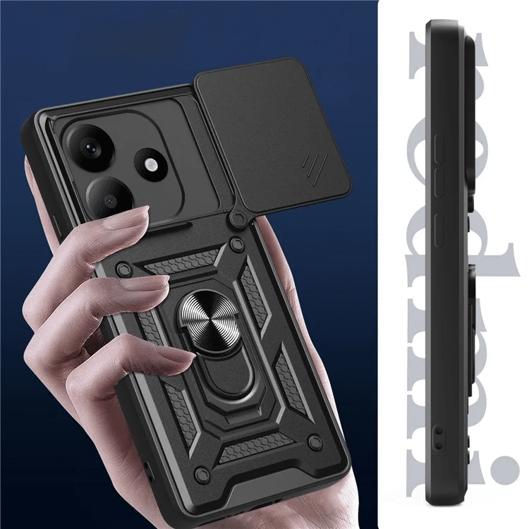 Pokrowiec Camshield Case czarny Xiaomi Redmi Note 14 5G / 7