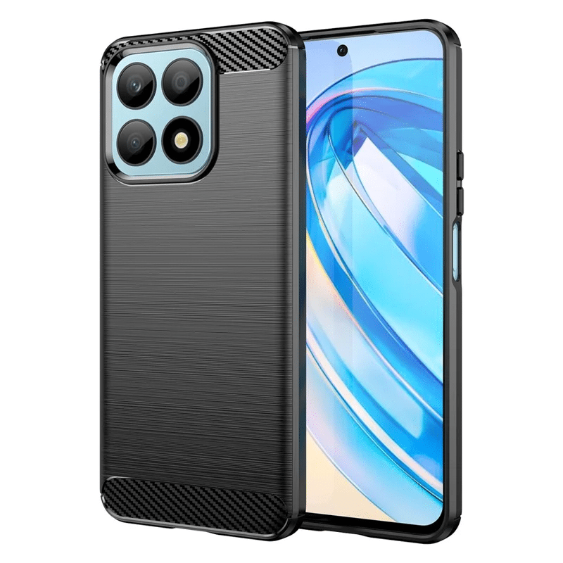 Pokrowiec Carbon Pro czarny Honor X8a / 2 Pokrowiec Carbon Pro czarny Honor X8a / 2