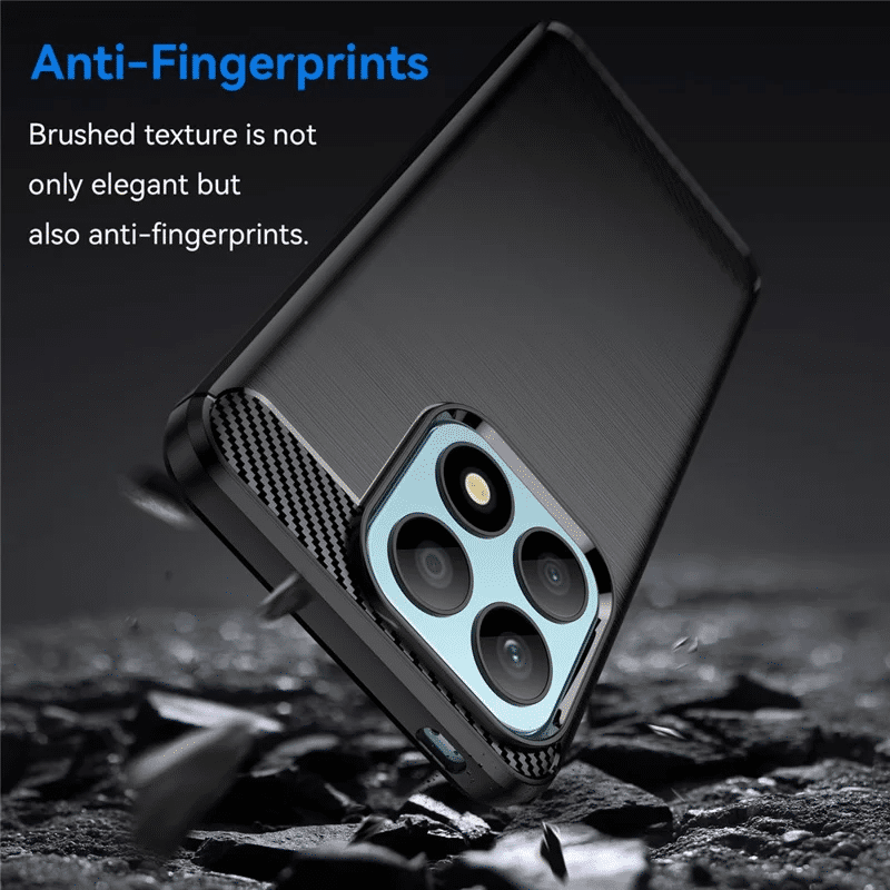 Pokrowiec Carbon Pro czarny Honor X8a / 3 Pokrowiec Carbon Pro czarny Honor X8a / 3