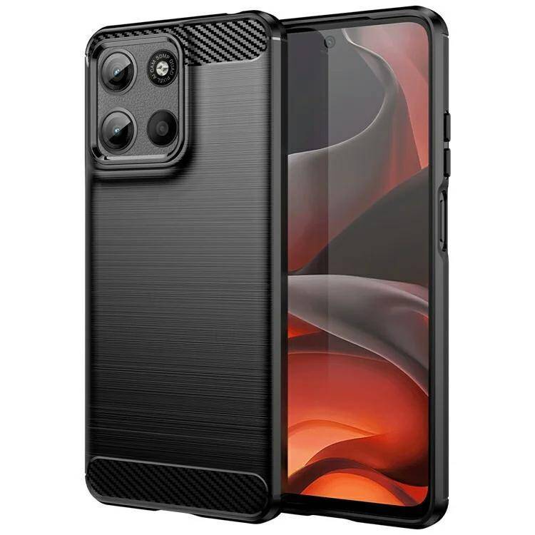 Pokrowiec Carbon Pro czarny Motorola Moto G15 / 5 Pokrowiec Carbon Pro czarny Motorola Moto G15 / 5