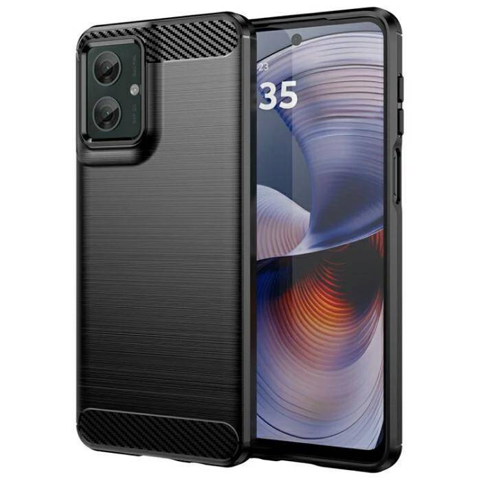 Pokrowiec Carbon Pro czarny Motorola Moto G55 5G / 5 Pokrowiec Carbon Pro czarny Motorola Moto G55 5G / 5