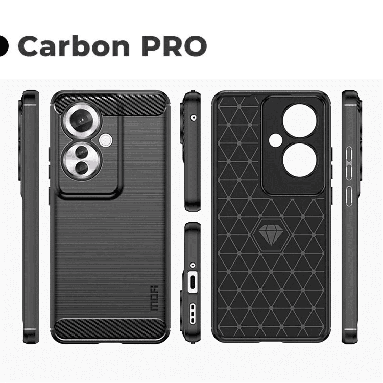 Pokrowiec Carbon Pro czarny Oppo Reno 11F 5G / 4