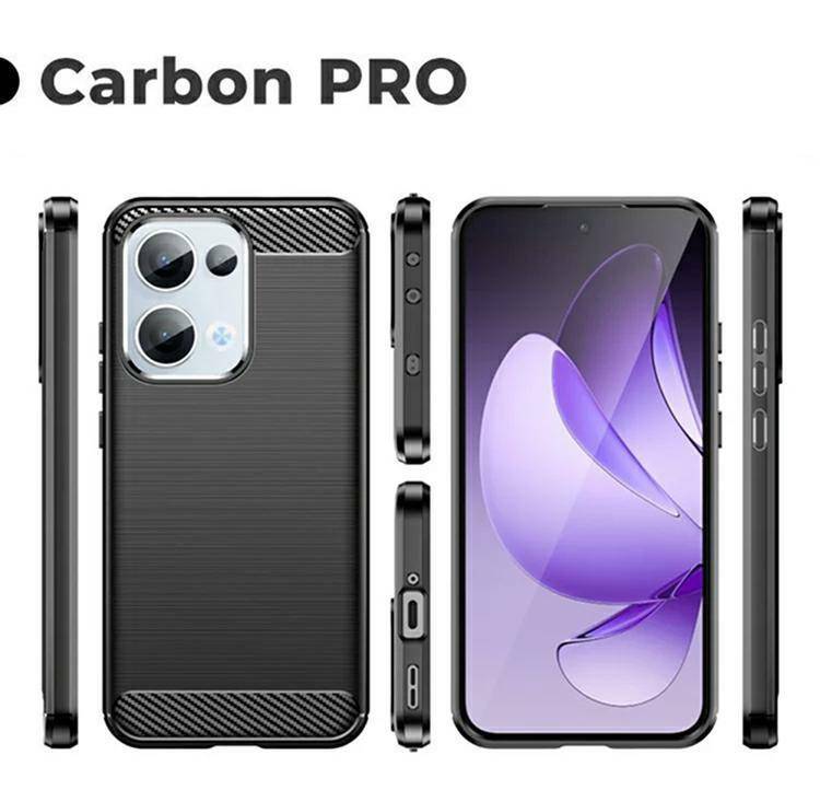 Pokrowiec Carbon Pro czarny Oppo Reno 13 5G / 4 Pokrowiec Carbon Pro czarny Oppo Reno 13 5G / 4