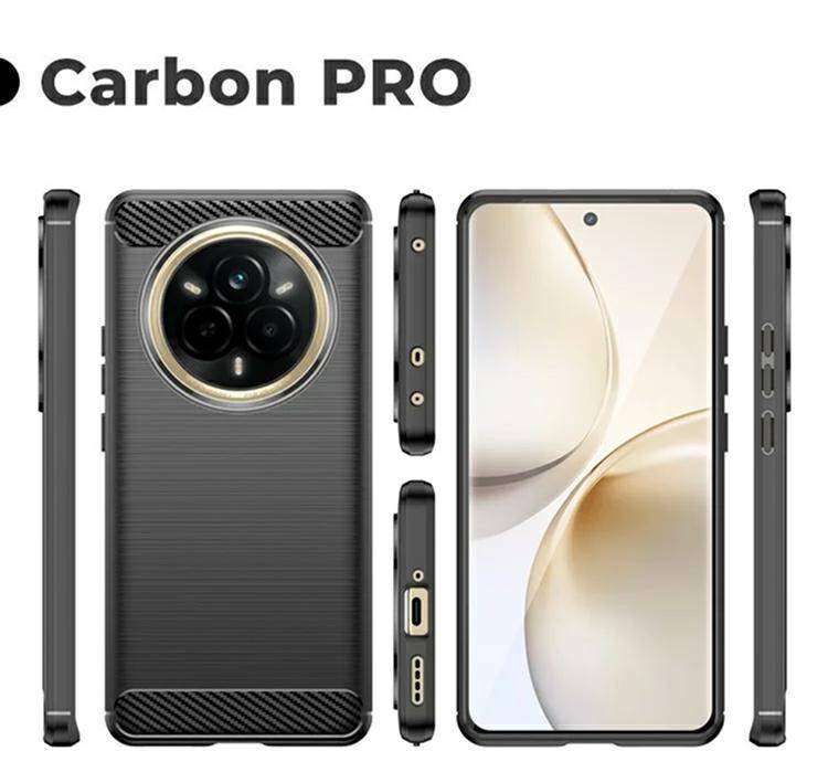 Pokrowiec Carbon Pro czarny Realme 14 Pro Plus 5G / 4