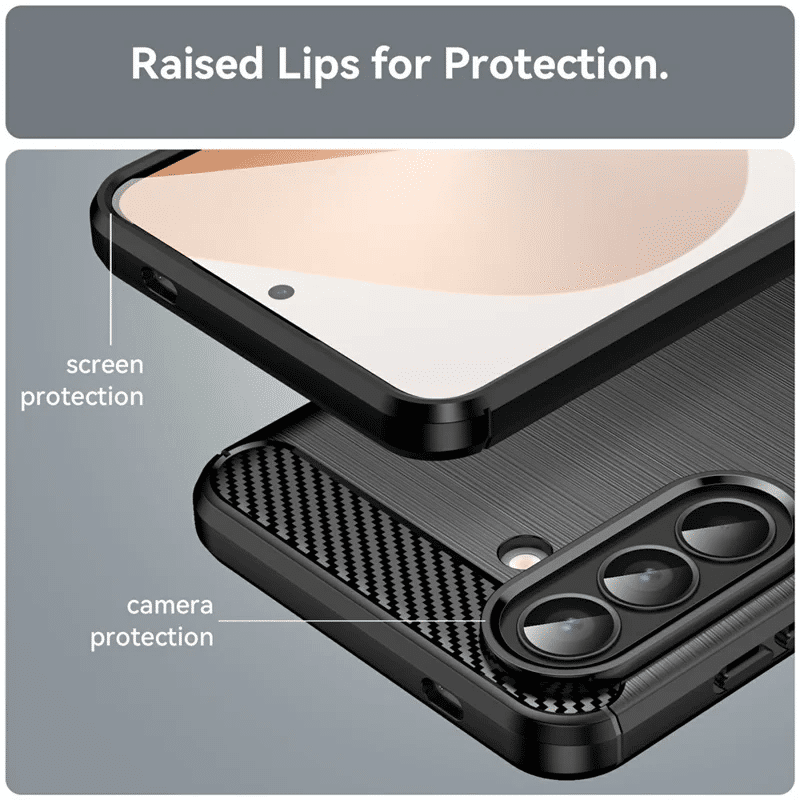 Pokrowiec Carbon Pro czarny Samsung Galaxy A57 5G / 6