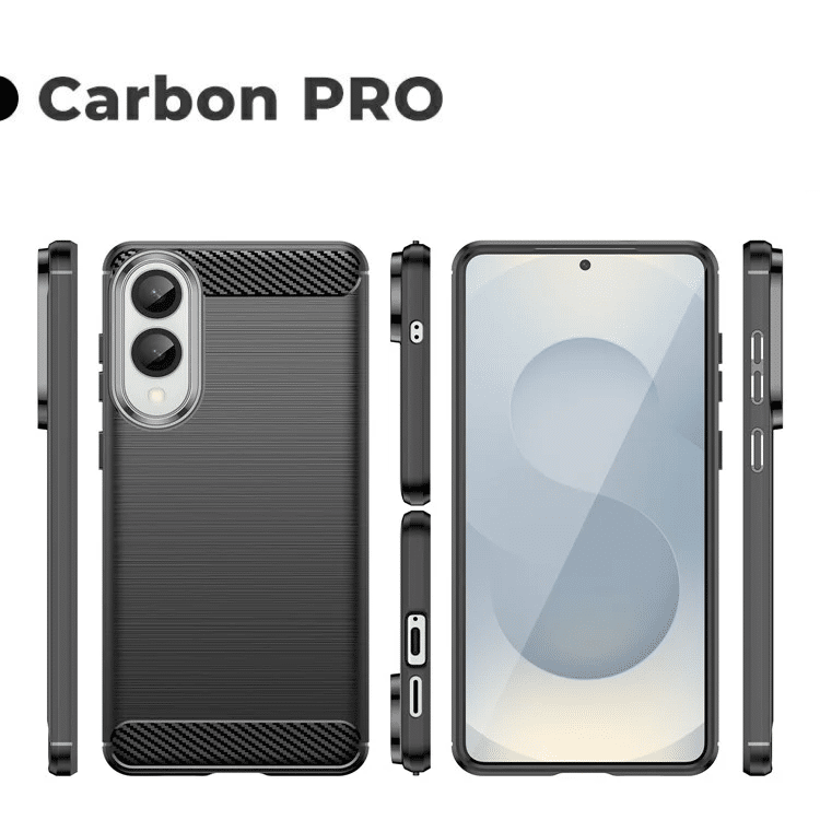 Pokrowiec Carbon Pro czarny Samsung Galaxy S25 Edge