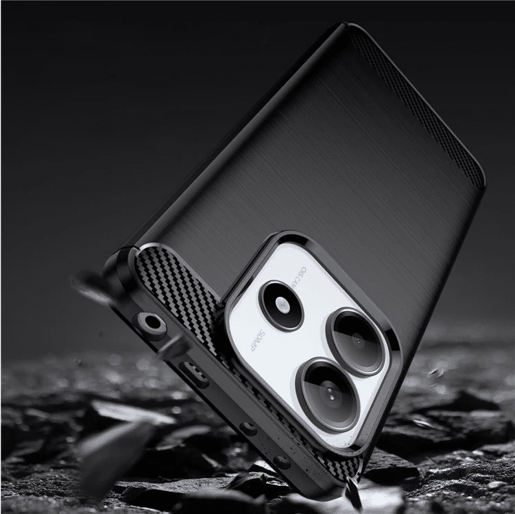 Pokrowiec Carbon Pro czarny Xiaomi Redmi Note 14 5G / 6