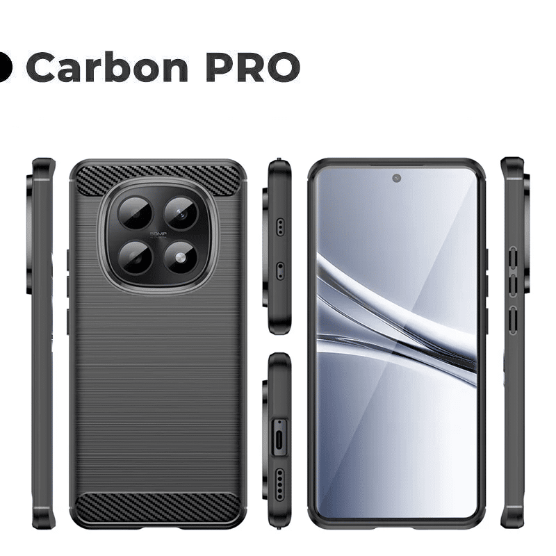 Pokrowiec Carbon Pro czarny Xiaomi Redmi Note 15 4G