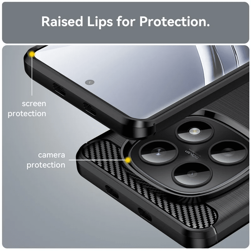 Pokrowiec Carbon Pro czarny Xiaomi Redmi Note 15 5G / 5