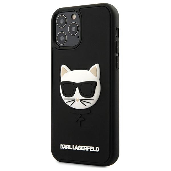  czarne hard case 3D Rubber Choupette Apple iPhone 12 / 2