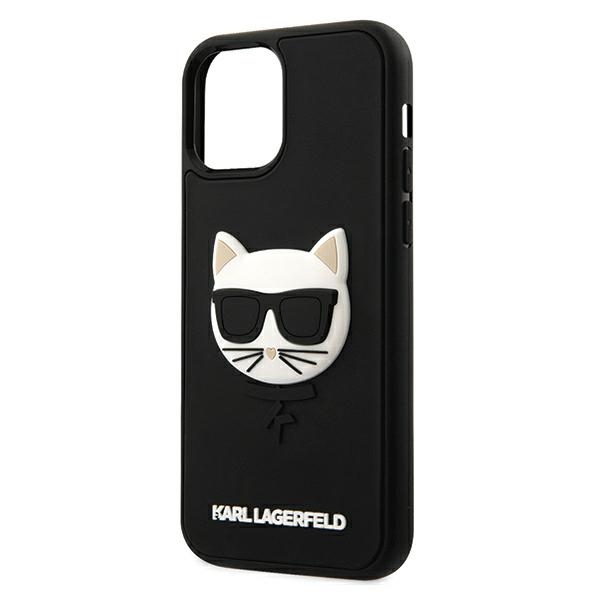  czarne hard case 3D Rubber Choupette Apple iPhone 12 / 6