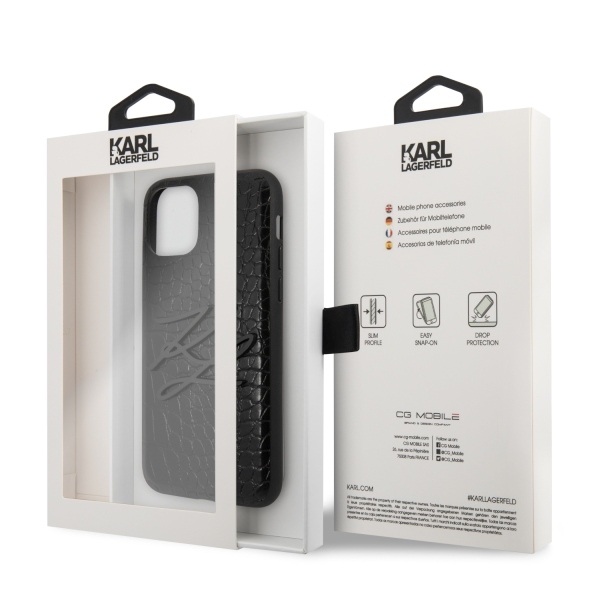  czarne hard case Croco Apple iPhone 11 Pro / 7