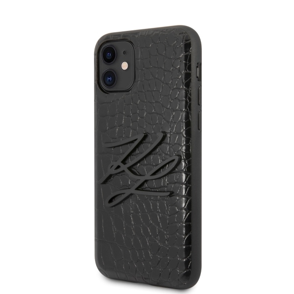  czarne hard case Croco Apple iPhone 11 / 2
