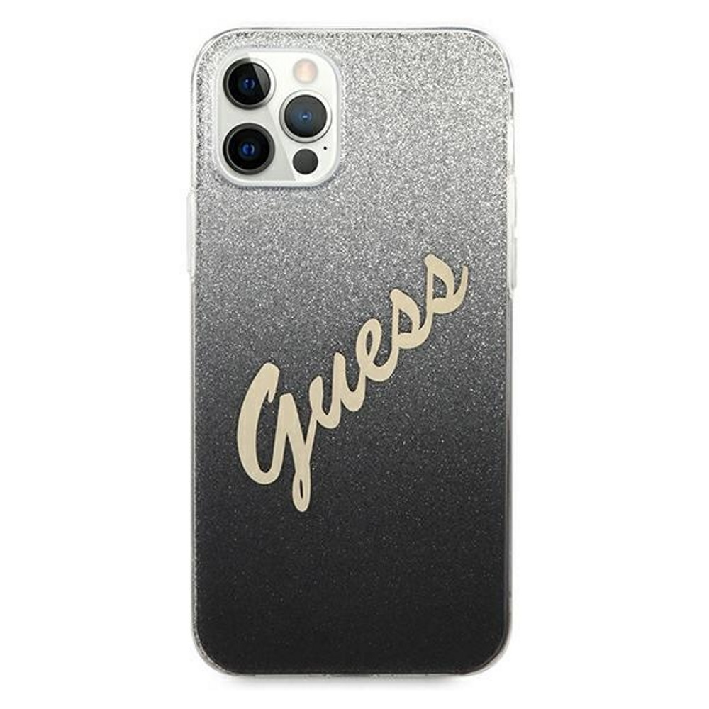  czarne hard case Glitter Gradient Script Apple iPhone 12 / 3