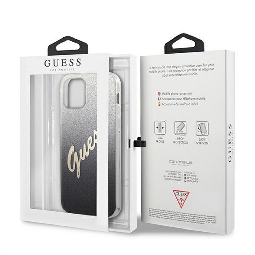  czarne hard case Glitter Gradient Script Apple iPhone 12 Pro (6.1 cali) / 4