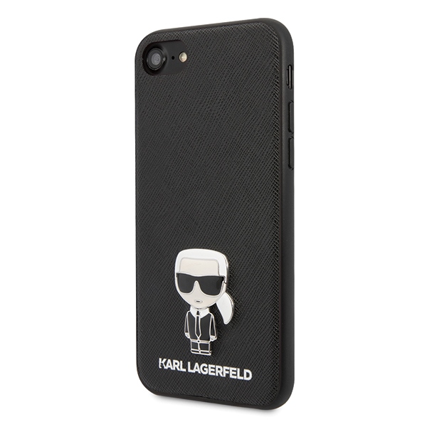  czarne hard case Saffiano Iconic Metal Apple iPhone 11 / 2