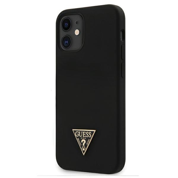  czarne hard case Silicone Triangle Logo Apple iPhone 12