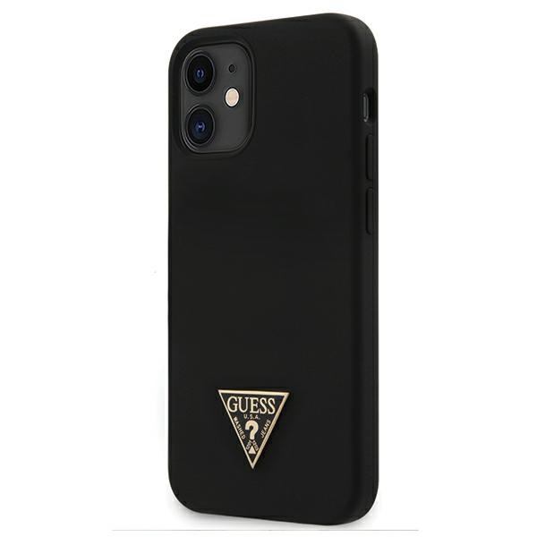 czarne hard case Silicone Triangle Logo Apple iPhone 12 Pro (6.1 cali)